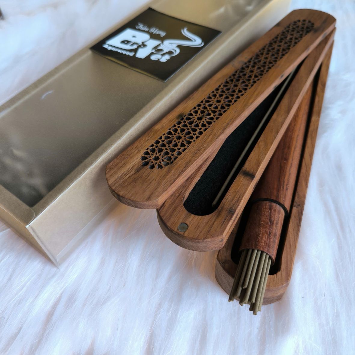 Bộ nhang trầm hương tự nhiên 20cm